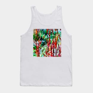 Autumn Grasses Abstract Tank Top